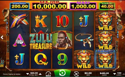 Zulu Treasure online slot by Ainsworth.