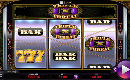 Triple Threat online slot by Everi.