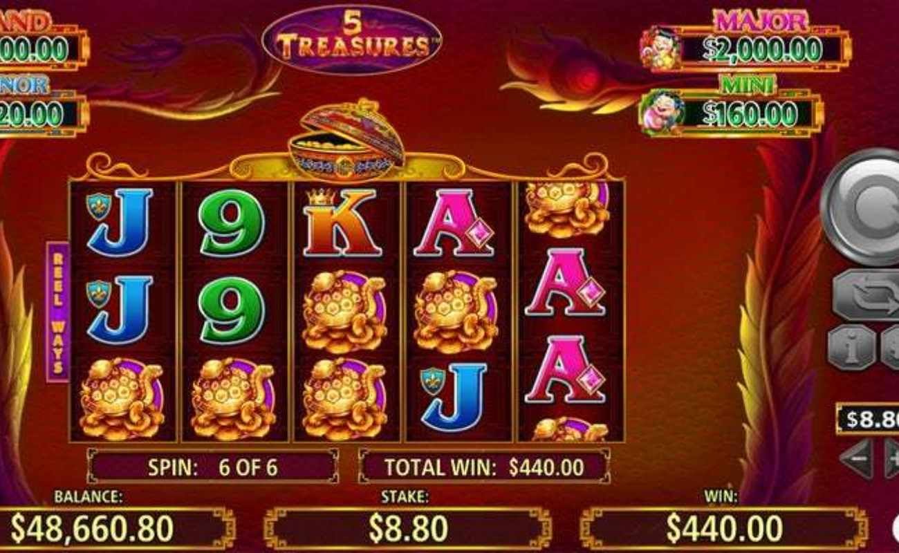 5 Treasures online slot by SG Digital.