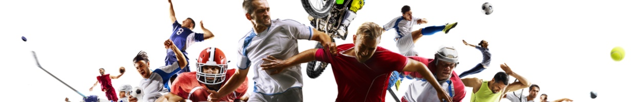 A montage of athletes playing different sports.