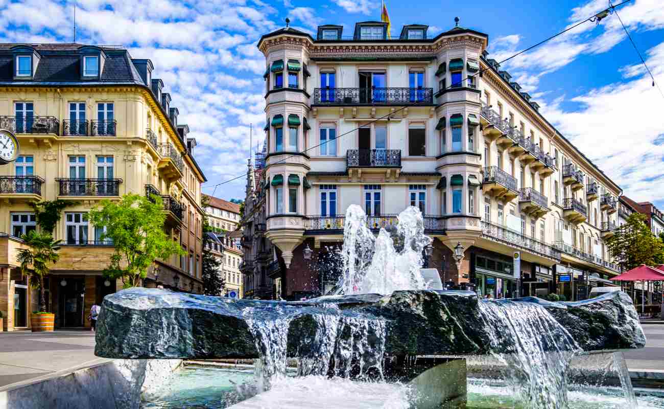 The town of Baden-Baden in Germany.