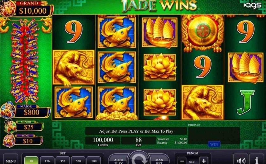 online casino slot wins