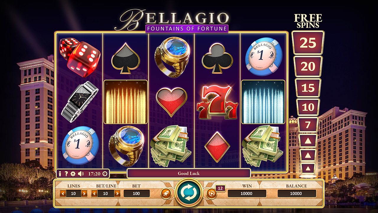 Bellagio Fountains of Fortune playgame