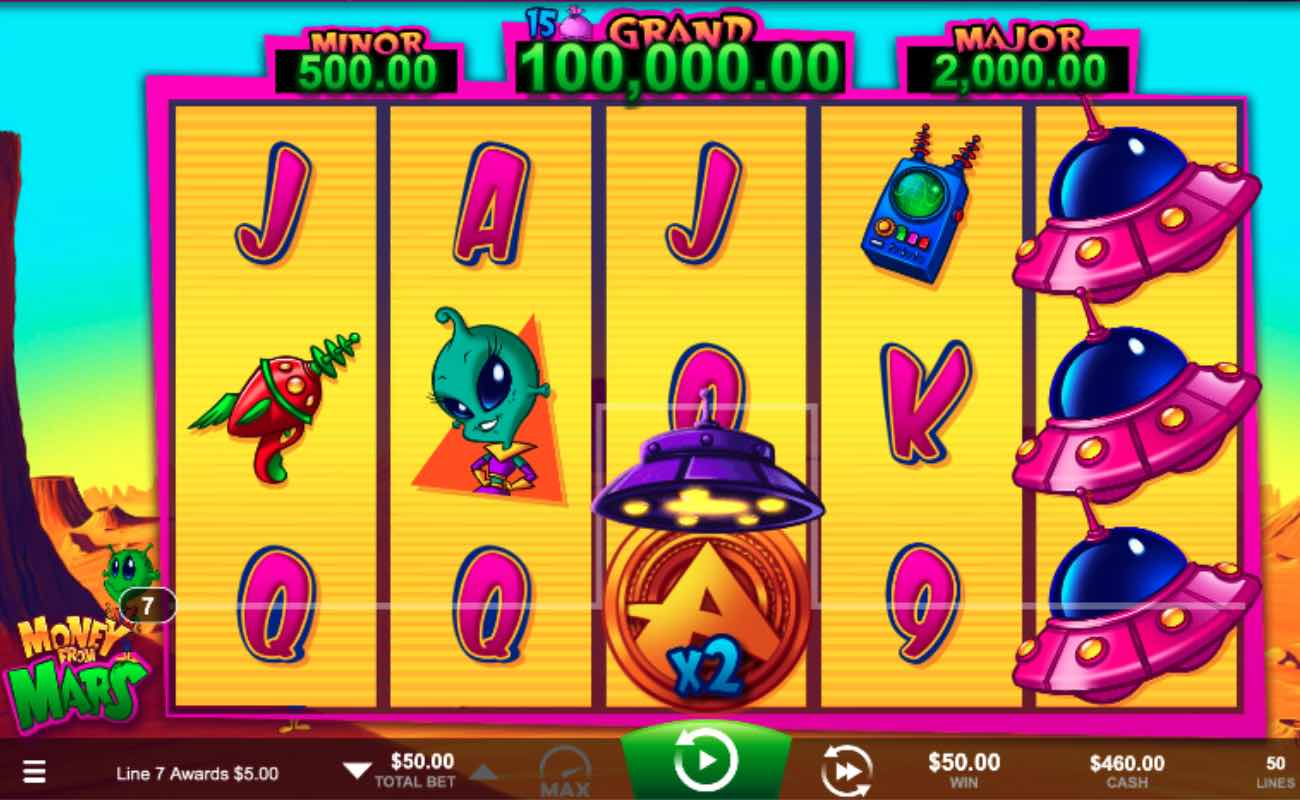 Money From Mars online slot by Ainsworth.