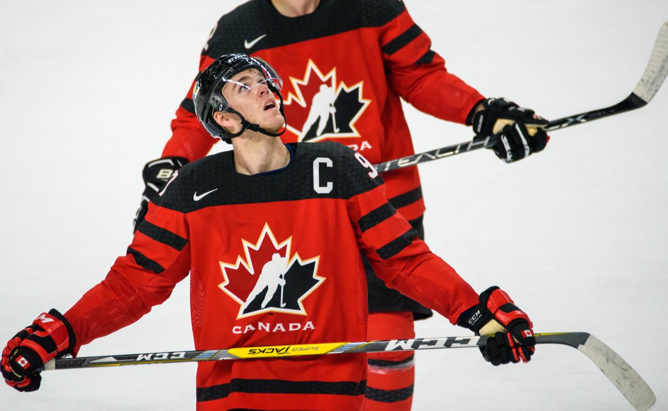 Connor McDavid in a Ice hockey game