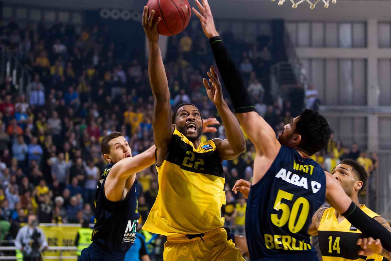 Basketball game between Aris and Alba Berlin
