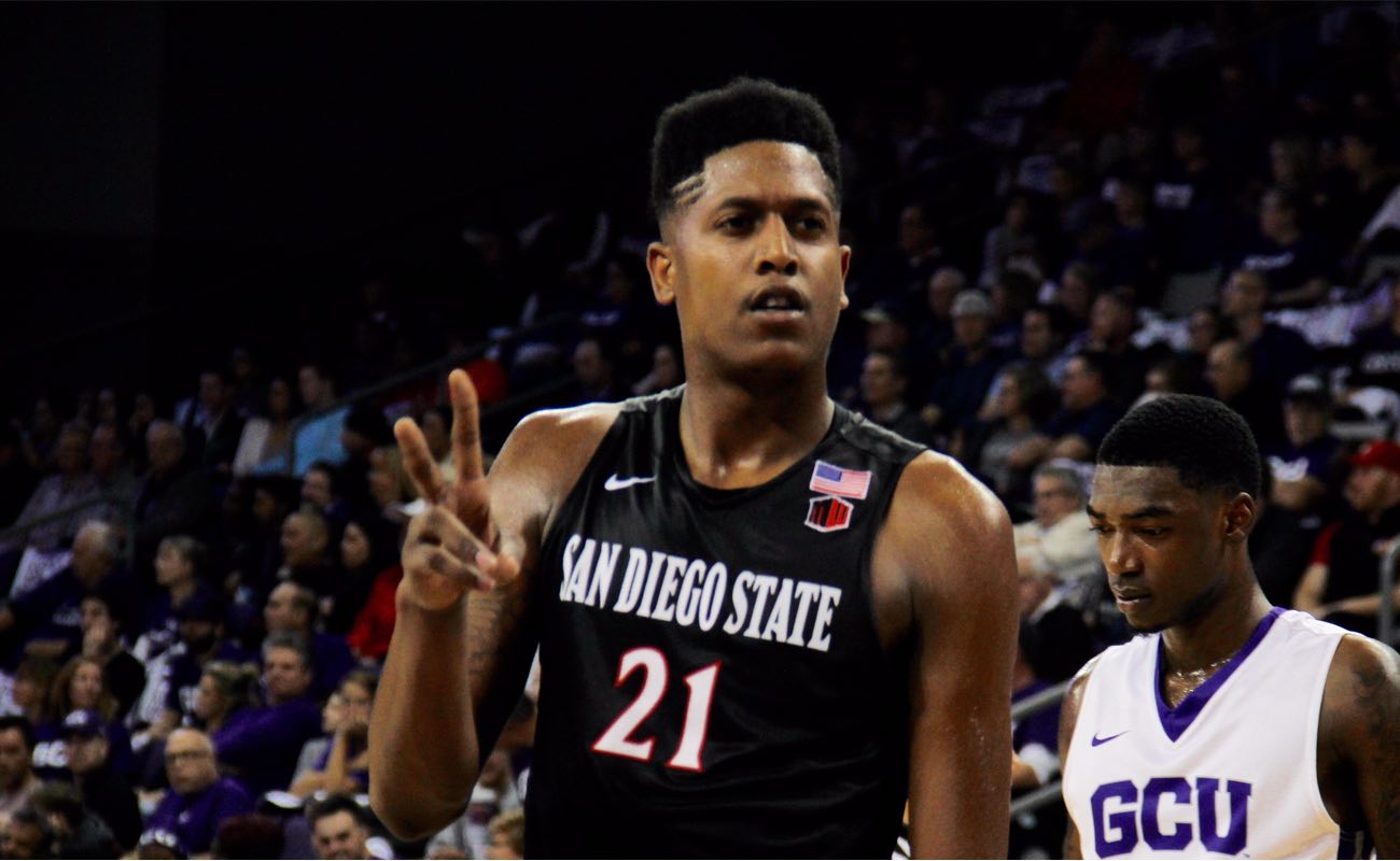 Malik Pope forward for San Diego State University