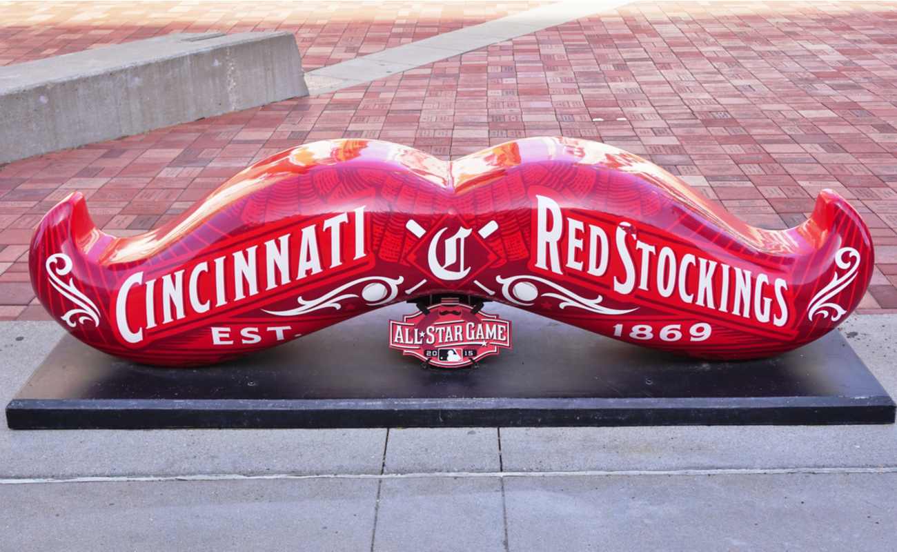 The Great American ballpark stadium is the home of the Cincinnati Reds