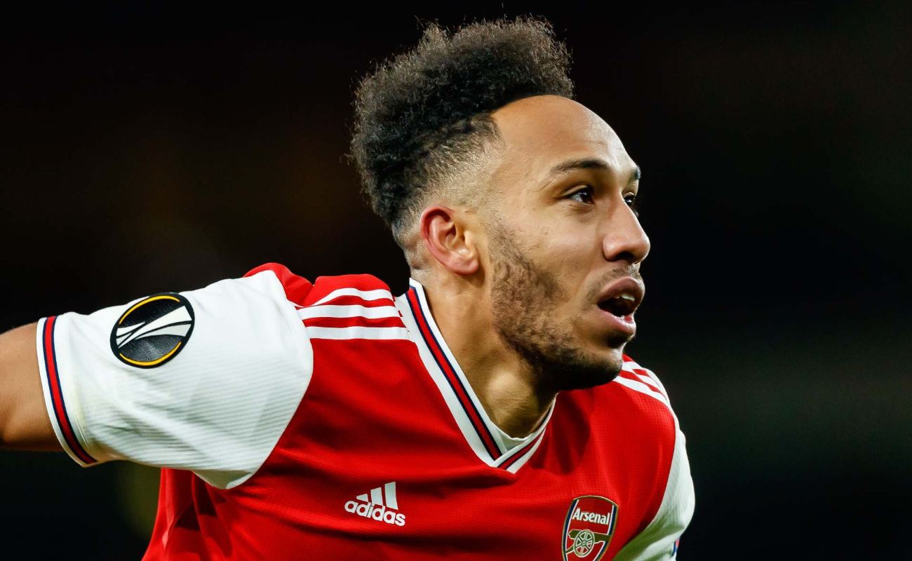 Pierre-Emerick Aubameyang of Arsenal FC looks on during UEFA Europa League