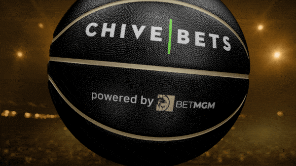 basketball frame with chive bets logo 