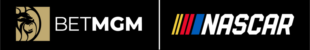 BetMGM logo next to Nascar logo