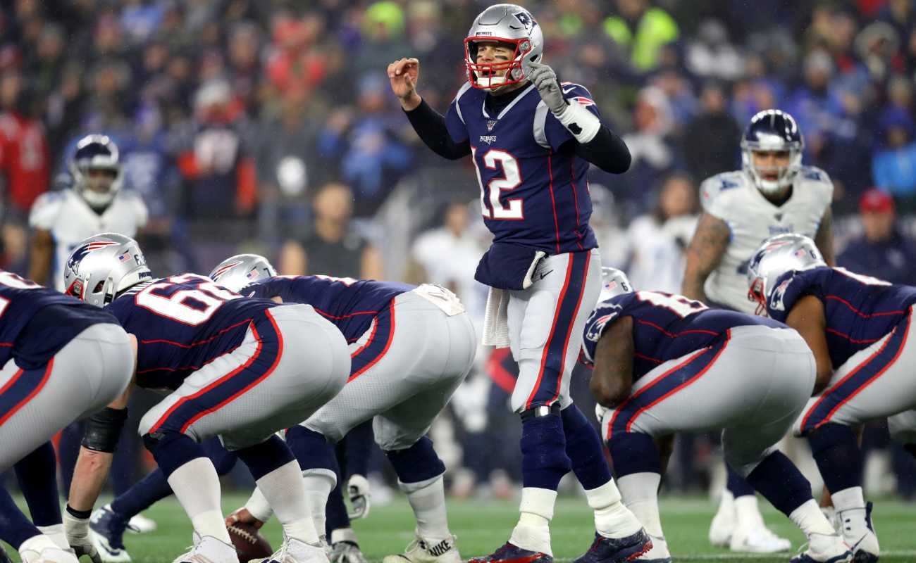Tom Brady of New England Patriots during game against Tennessee Titans at Gillette Stadium