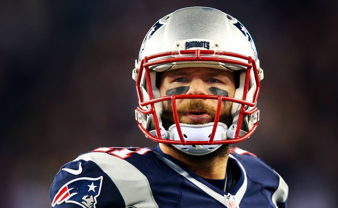 Julian Edelman of New England Patriots during game against the Seattle Seahawks at Gillette Stadium November 2016