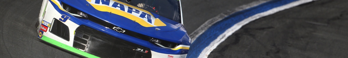 Chase Elliott, driver of the #9 NAPA Auto Parts Chevrolet, races at Charlotte Motor Speedway September 2019