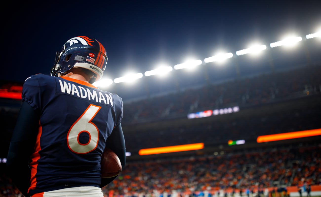 Punter Colby Wadman #6 of Denver Broncos at Empower Field at Mile High December, 2019. Photo by Justin Edmonds/Getty Images