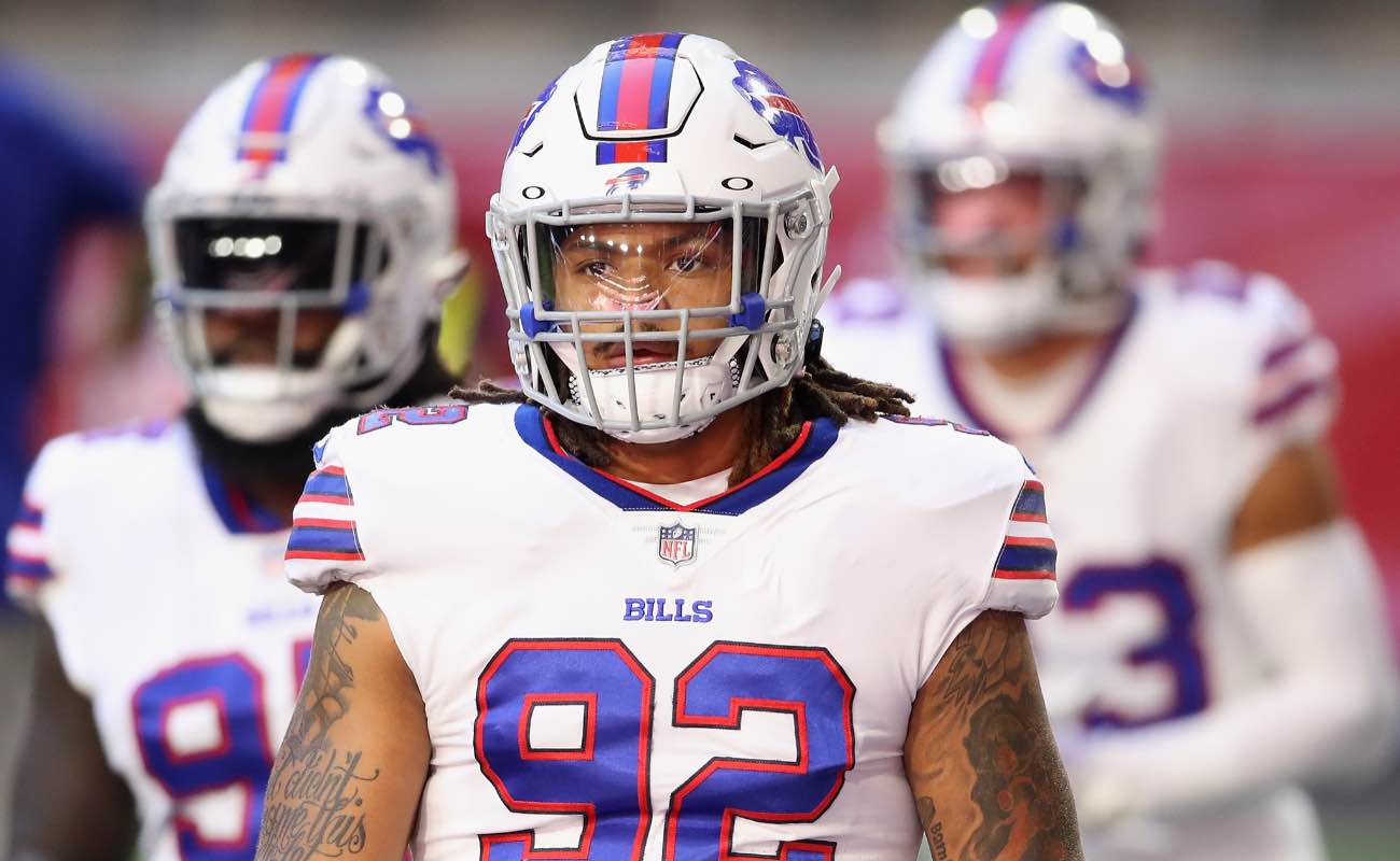 Darryl Johnson of Buffalo Bills against the Arizona Cardinals at State Farm Stadium November 2020.