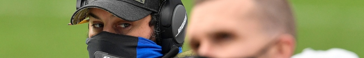 Head coach Matt Patricia of the Detroit Lions looks on during the first half against the Carolina Panthers at Bank of America Stadium on November 22, 2020 in Charlotte, North Carolina. (Photo by Grant Halverson/Getty Images)