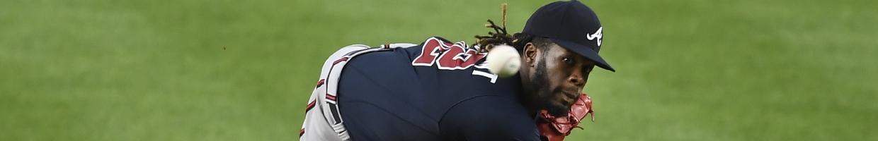 Touki Toussaint of the Atlanta Braves, throws a pitch. Photo by Sarah Stier/Getty Images