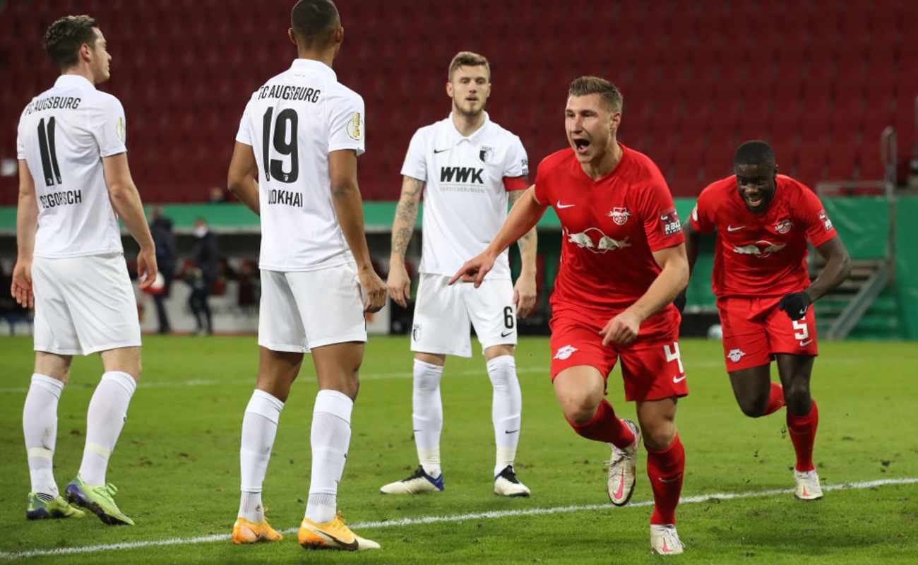Willi Orban of RB Leipzig Celebrates After Scoring a Goal - Photo by Alexander Hassenstein/Getty Images