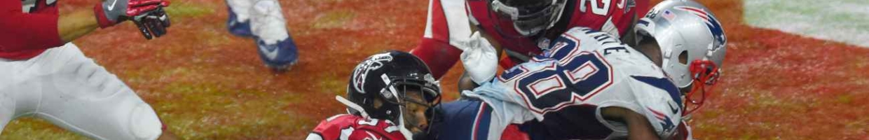 HOUSTON, TX - FEBRUARY 05: James White #28 of the New England Patriots scores the winning touchdown in overtime against the Atlanta Falcons during Super Bowl 51 at NRG Stadium on February 5, 2017 in Houston, Texas. The Patriots defeat the Atlanta Falcons 34-28 in overtime. (Photo by Focus on Sport/Getty Images)