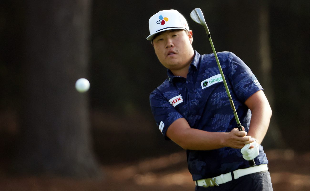 Sungjae Im of Korea during the final round of the Masters at Augusta National Golf Club in Georgia, November 2020. (Photo by Jamie Squire/Getty Images)