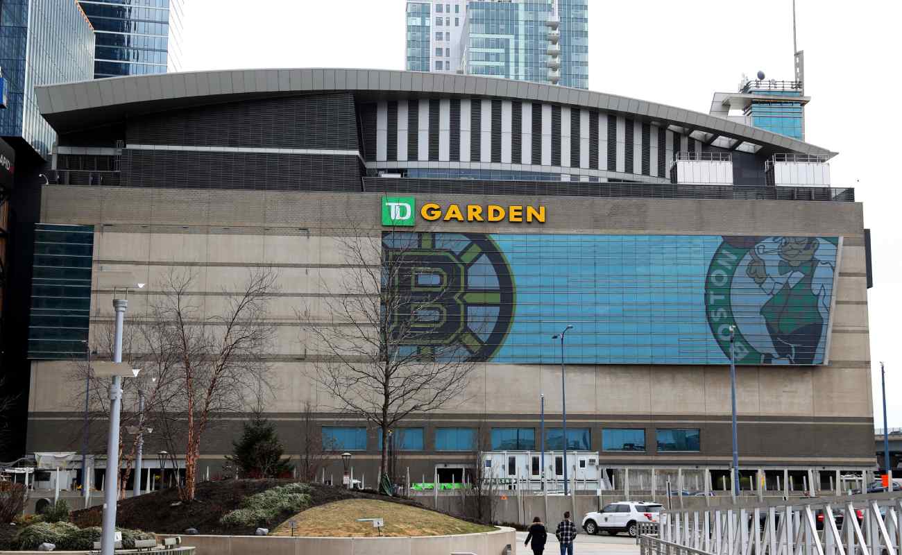 An outside view of the TD Garden arena, Boston. Photo by Maddie Meyer/Getty Images.