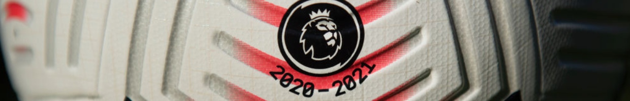 The English Premier League Logo Printed on a Match Ball With 2020 - 2021 Beneath it - Photo Credit: Visionhaus via Getty Images