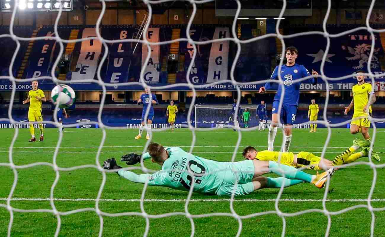 Kai Havertz of Chelsea Scores a Goal against Barnsley - Photo Credit: ALASTAIR GRANT/POOL/AFP via Getty Images