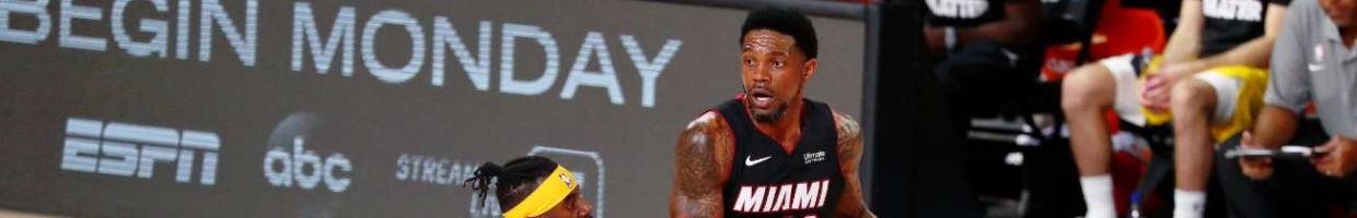 Udonis Haslem #40 of the Miami Heat handles the ball against JaKarr Sampson #14 of the Indiana Pacers on August 14, 2020. (Photo by Kim Klement - Pool/Getty Images)