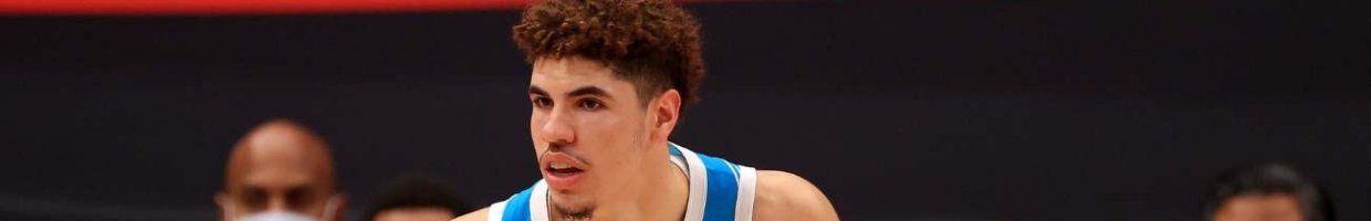 LaMelo Ball #2 of the Charlotte Hornets looks to pass during a game against the Toronto Raptors at Amalie Arena on January 16, 2021, in Tampa, Florida. (Photo by Mike Ehrmann/Getty Images)