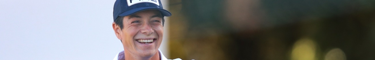 Viktor Hovland of Norway looks on from the first tee ahead of the Houston Open at Memorial Park Golf Course on November 04, 2020 in Houston, Texas. (Photo by Carmen Mandato/Getty Images)