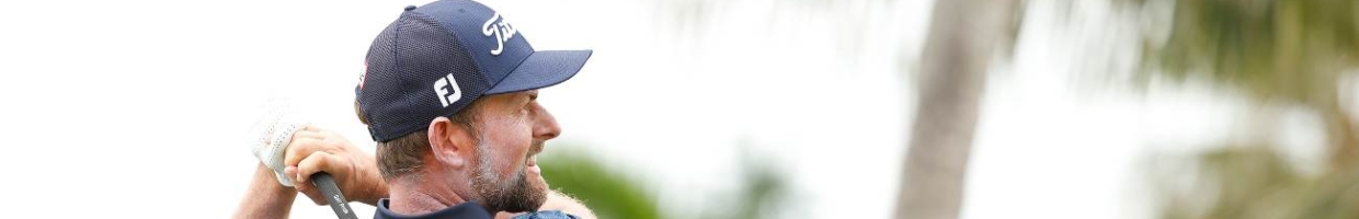 HONOLULU, HAWAII - JANUARY 17: Webb Simpson of the United States plays a tee shot during the final round of the Sony Open in Hawaii at the Waialae Country Club on January 17, 2021 in Honolulu, Hawaii. (Photo by Cliff Hawkins/Getty Images)