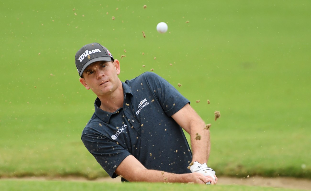 Brendan Steele of the United States plays a shot from a bunker on the sixth hole during the final round of the Sony Open in Hawaii at the Waialae Country Club on January 12, 2020 in Honolulu, Hawaii. (Photo by Harry How/Getty Images)