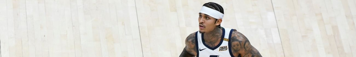 SALT LAKE CITY, UTAH - FEBRUARY 12: Jordan Clarkson #00 of the Utah Jazz in action during a game against the Milwaukee Bucks at Vivint Smart Home Arena on February 12, 2021 in Salt Lake City, Utah. NOTE TO USER: User expressly acknowledges and agrees that, by downloading and/or using this photograph, user is consenting to the terms and conditions of the Getty Images License Agreement. (Photo by Alex Goodlett/Getty Images)