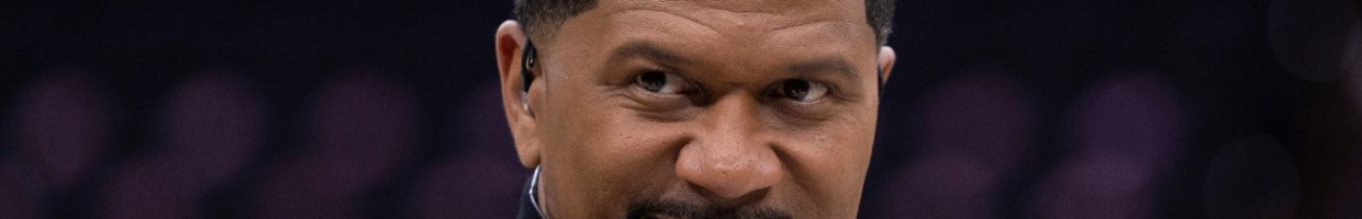 PHILADELPHIA, PA - JANUARY 25: ESPN analyst Jalen Rose looks on prior to the game between the Los Angeles Lakers and Philadelphia 76ers at the Wells Fargo Center on January 25, 2020 in Philadelphia, Pennsylvania. NOTE TO USER: User expressly acknowledges and agrees that, by downloading and/or using this photograph, user is consenting to the terms and conditions of the Getty Images License Agreement. (Photo by Mitchell Leff/Getty Images)