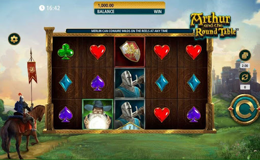 Arthur and the Round Table online slot game.
