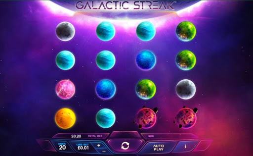 Galactic Streak online slot by Playtech.