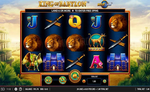  King of Babylon online slot by SG Digital.