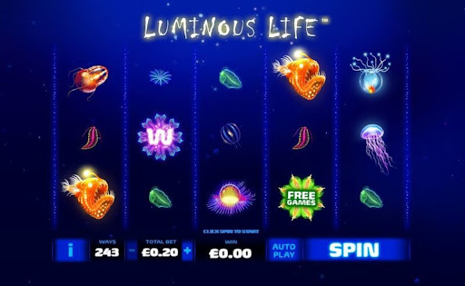 Luminous Life online slot by Playtech.