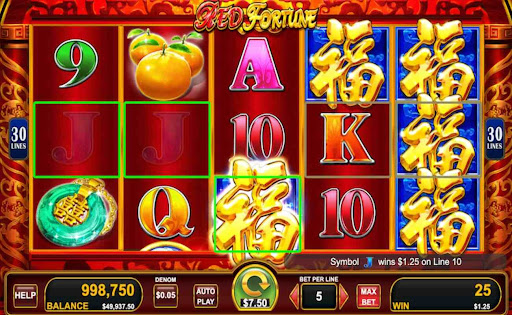 Red Fortune online slot by Konami.