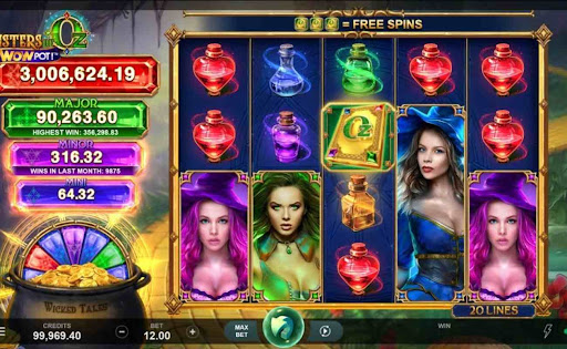 Sisters of Oz Jackpots online slot by DGC.