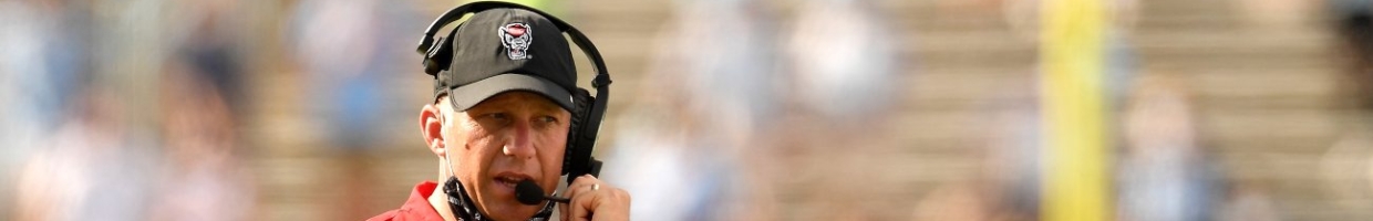 Head coach Dave Doeren of the North Carolina State Wolfpack watches his team play against the North Carolina Tar Heels during their game at Kenan Stadium on October 24, 2020 in Chapel Hill, North Carolina. The Tar Heels won 48-21. (Photo by Grant Halverson/Getty Images)