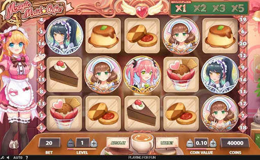  Magic Maid Cafe online slot by NetEnt.