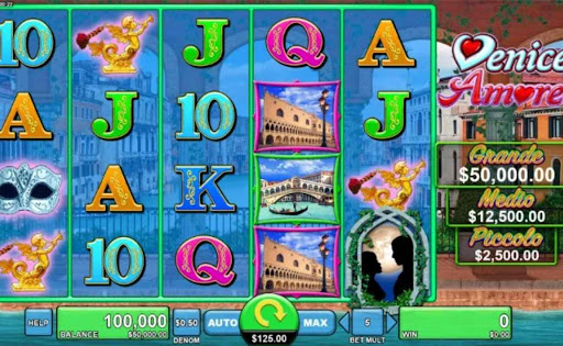  Venice Amore online slot by Spin Games.
