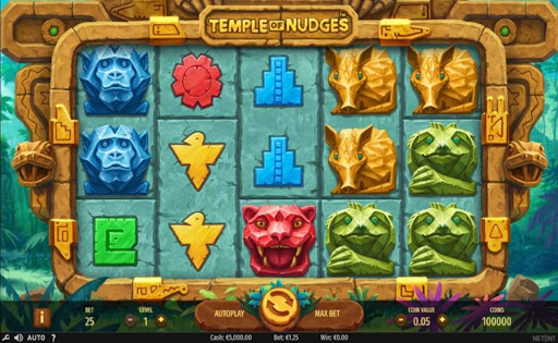 Temple of Nudges online slot by NetEnt.
