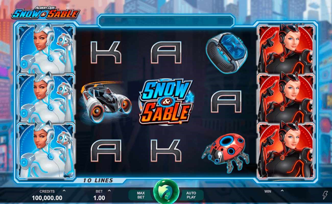  Action Ops Snow & Sable online slot by DGC.