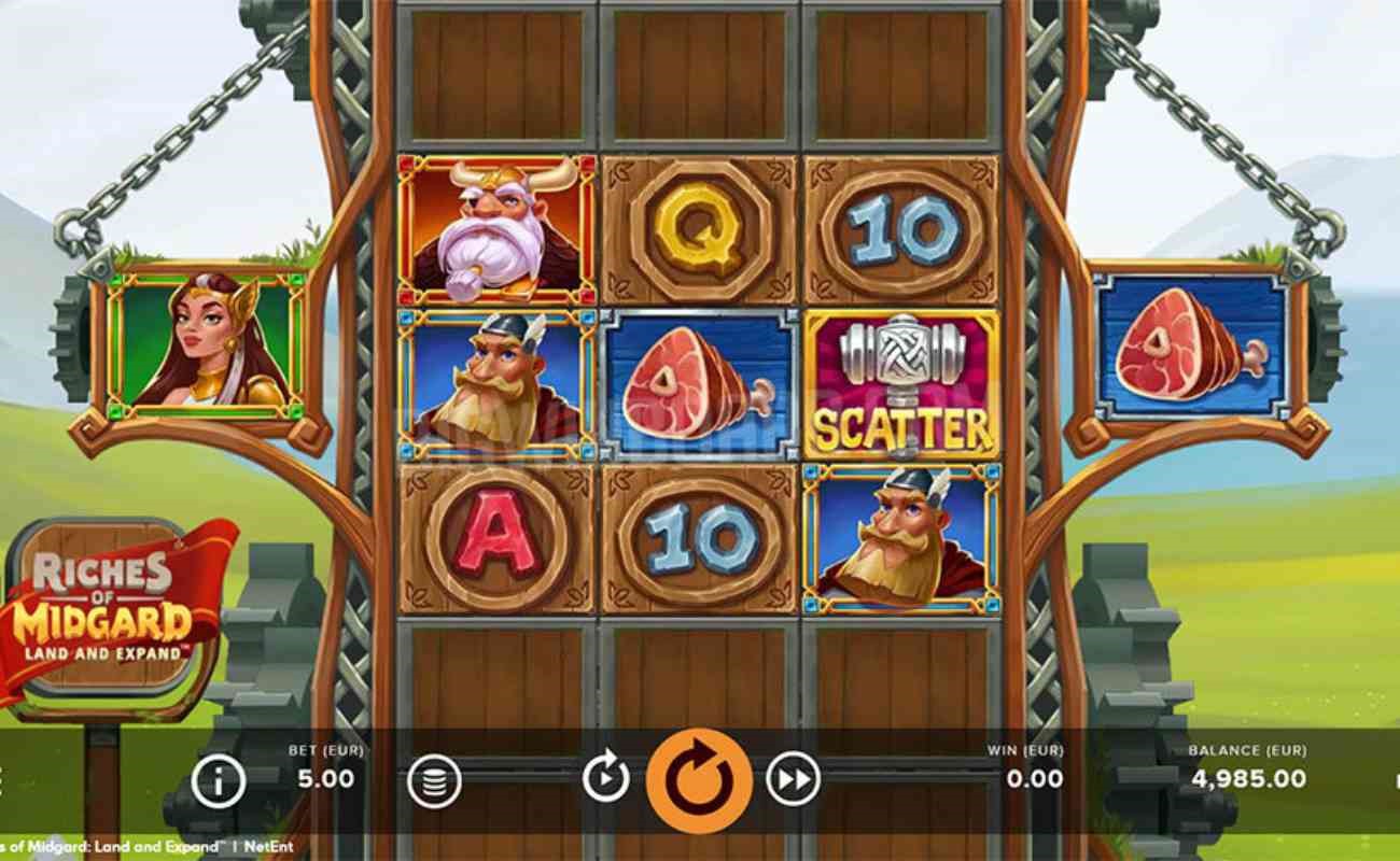 Riches of Midgard: Land and Expand online slot by NetEnt.