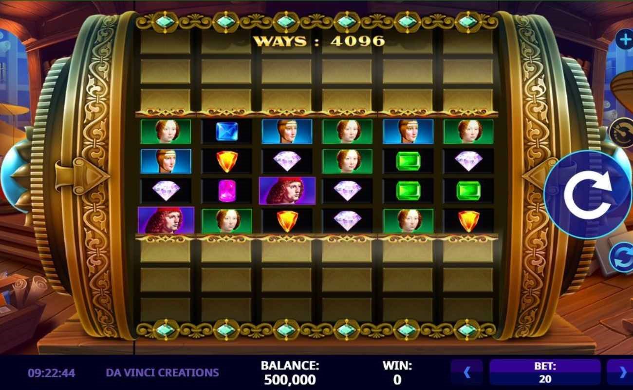 Da Vinci Creations online slot by High 5 Games.