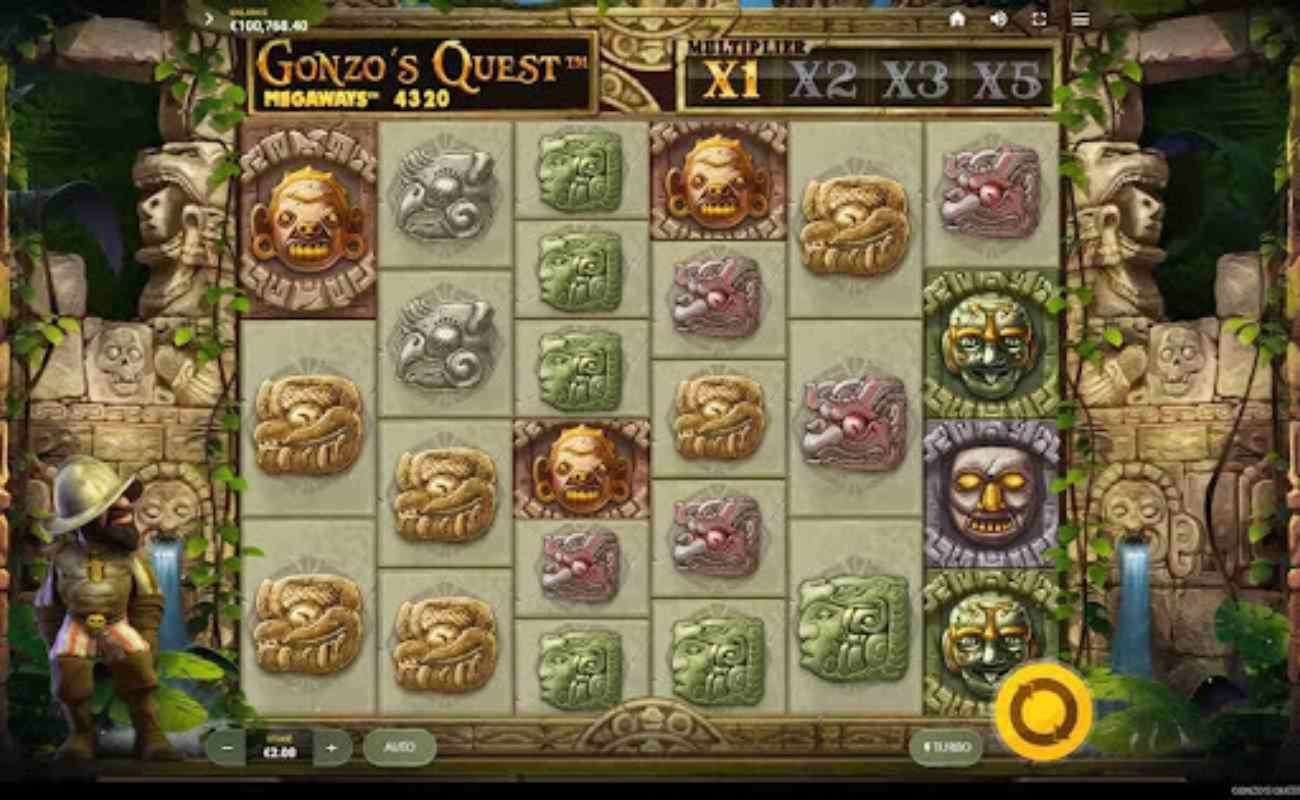 Gonzo’s Quest Megaways online slot by Red Tiger.