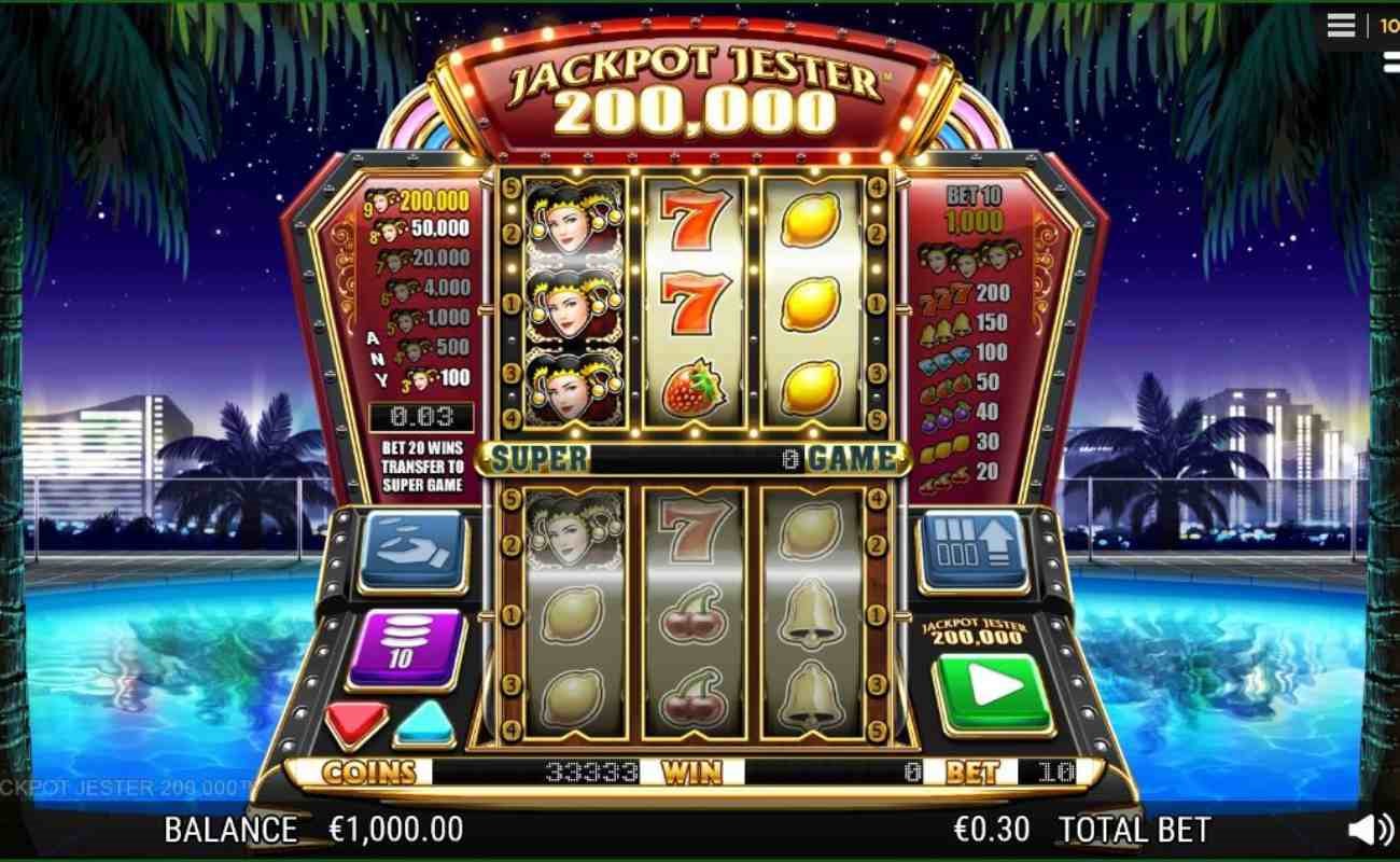 Jackpot Jester 200,000 online slot by NYX.